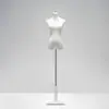Soporte de Exhibición para Vestido de Novia Maniquí de Medio Cuerpo Negro y Blanco Accesorios para Sesión de Fotos Tienda de Ropa Mesa de Maniquí