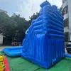 Resbaladilla de Agua Inflable para Exteriores Temática de Tiburón con Piscina Equipo de Juego Acuático para Niños