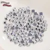 Fondo Plano Forma Geométrica Vidrio Perforación en Caliente DIY Accesorios para Ropa Accesorios para Joyería Fábrica Venta al por Mayor