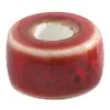 Acessórios de pulseira com contas espaçadoras de cerâmica colorida peça plana conta solta de cerâmica acessórios para joias contas lote solto materiais para roupas diy