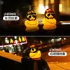 Tiktok mismo estilo coche decoración de pato amarillo Celebridad de Internet coche eléctrico motocicleta bicicleta accesorios de decoración de coche venta al por mayor