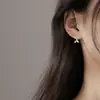 Pendientes de Plata de Ley 925 con Forma de Hoja 2026 Nueva Moda Estilo Popular Diseño Simple y Fresco Pendientes con Gancho para Oreja para Mujeres