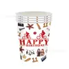 Conjunto de Suprimentos para Decoração de Festa de Aniversário Infantil Stranger Things Transfronteiriço Pratos de Papel Guardanapos de Papel Toalha Decorações de Cena de Terror