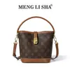 Bolso de Mujer de Alta Gama 2026 con Estampado Vintage, Bolso de Mano, Bolso de Hombro, Bolso Cubo, Bolso Cruzado Tote de Moda para el Trabajo