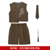 Conjunto de Traje Nuevo Estilo Chino para Niños de Verano, Chaleco Bordado Tradicional Infantil, Atuendo para Portador de Flores del Día del Niño 1 de Junio
