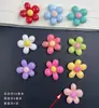 Flor Grande Brilhante Verniz de Cozimento Acessórios de Resina DIY Cola Cremosa Material para Capa de Celular Adornos para Cabeça Presilhas de Cabelo Flor de Cinco Pétalas