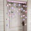 Harmony Home Dulzura Chica Corazón Kulomi Morado Estrella Lazo Cortina de Puerta de Dormitorio Sala de Estar Cortina Media Cortina Divisoria
