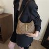 Impreso Retro Nuevo Casual Cadena Hombro Moda Gran Capacidad Diseño Texturizado 2025 Bolso Baguette Trendy de Axila