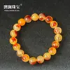 Pulseira de Contas Coloridas de Quartzo Natural com Flores Flutuantes Exquisite Multi-colorido Multi-estilo Contas Redondas Joia de Mão Feminina Presente Joias de Calcedônia Imitação
