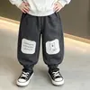 Conjuntos de Primavera y Otoño para Niños: Pantalones Casuales de Osito, Sudadera Holgada Elegante Estilo Coreano para Niños Pequeños, Pantalones Largos Modernos para Bebés al por Mayor