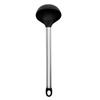 Set de utensilios de cocina de acero inoxidable y silicona espátula cuchara para sopa raspador batidor de huevos cocina doméstica utensilios para sartenes antiadherentes suministros