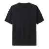 [Comércio Exterior de Alta Qualidade] Primavera/Verão Masculino Malha Manga Curta Casual Negócios Camiseta Base Suéter Gola Redonda