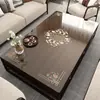 Nuevo mantel para mesa de té estilo chino, impermeable y a prueba de aceite, fácil de limpiar, vidrio suave transparente, sensación de lujo y alta gama para sala de estar y mesa de comedor