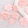 Accesorios para zapatos de agujeros DIY famosos en Internet flor de peonía rosa hebilla para zapatos haciendo funda para teléfono móvil accesorios de cuerda para horquilla
