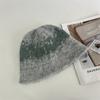 Japonês Vintage Jacquard Tricotado Lã Chapéu Mulheres Outono e Inverno Quente Cobertura Facial Chapéu de Pescador Rosto Liso Pequeno Chapéu de Balde