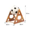 Tabla Rascadora para Gatos, Estructura para Trepar Gatos, Bola Rascadora de Madera para Gatos, Juguete de Auto-Placer para Gatos, Cuerda de Sisal, Poste Rascador para Gatos, Fabricante Mayorista de Juguetes para Gatos