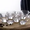 Harmony Juzun Cristalería Restaurante Taza y Platillo para Espresso Italiano Set Taza Creativa con Asa para Cafetería