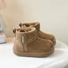 Botas de Neve Infantis 2026 Chegadas de Inverno Meninos Meninas Sapatos Botas Veludo Plus Espessado Birkenstock Botas de Inverno Sapatos Grandes de Algodão