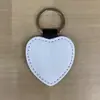 Chaveiro em Branco para Sublimação Couro para Transferência de Calor Lado Único/Duplo Consumíveis Várias Formas Pingente com Logo Impresso DIY