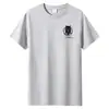 Camiseta de manga corta para hombre de algodón de fibra larga algodón casual pareja Estudiante cuello redondo media manga holgada talla grande top básico