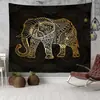 Tapiz de Amazon Transfronterizo ins Colgante Tela de Fondo Bohemio Mandala Elefante Tela de Pared Manta Decorativa Europea y Americana