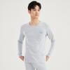 Conjunto de Ropa Interior Térmica para Hombre, Capa Base Fina de Algodón, Suéter y Pantalones de Algodón, Ropa y Pantalones de Algodón Puro para Adulto Joven de Otoño