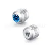 Pendientes de Acero Inoxidable para Amazon Transfronterizos Tapones para Orejas de Circonita Tapones para Orejas con Relieve de Diamante Accesorios para Uñas de Hueso de Oreja de Acero de Titanio Fábrica Mayorista