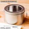 Peel Cat Baking Window Caixa de folha de flandres Jarra redonda Caixa de camadas de bolo Tiramisu Caixa de ferro Lata de bolo