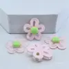 Peças para acessório de cabelo infantil de flor oca de resina DIY, presilhas de cabelo de cola cremosa, acessórios de fivela de sapato, material de flor transparente