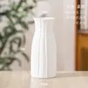 Jarrón de Cerámica Blanca Hidropónico Nórdico Moderno Creativo Hogar Sala de Estar Mesa de Comedor Arreglo de Flores Secas Adorno Decorativo Venta al por Mayor