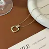 Colar Quadrado Cravejado com Diamantes Simples e Elegante para Mulheres, Alto Padrão, Luxo Leve, Corrente Versátil para Suéter, Design de Nicho, Acessório Exquisito