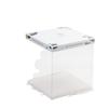 Caja Transparente para Pastel de Cumpleaños 6 pulgadas / 8 pulgadas 10 pulgadas Individual/Doble Alta Cuadrada Caja de Empaque Portátil para Postres