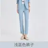 El Blazer Azul de Moda de Este Año para Mujer, Estilo Delgado de Primavera y Verano, Mangas Tres Cuartos, Sensación de Alta Gama, Chaqueta de Traje Casual Holgada