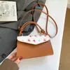 2025 Fresco y Elegante Cereza Moda Invierno Patchwork Nuevo de Moda Dulce Bolso Cruzado Pequeño Cuadrado para Mujeres