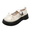 Zapatos Pequeños de Cuero Estilo Japonés JK para Mujer 2025 Primavera y Otoño Nueva Moda Versátiles Estilo Universitario Suela Gruesa Zapatos Mary Jane con Lazo