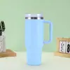 Copo Térmico Cooler de Gelo Transfronteiriço 40oz Segunda Geração Porta-Copos de Carro Grande Capacidade Aço Inoxidável 304 Canudo Alça a Vácuo Copo
