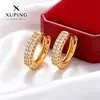 Brincos Xuping Ouro Imitação Luxo Leve, Brincos de Liga de Cobre Banhados a 24k, Brincos Transfronteiriços Europeus e Americanos, Personalizados de Fábrica
