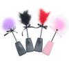 Paquete Divertido y Coqueto de Pluma Kat Burlas Herramientas de Trasero para Hombres y Mujeres Color Doble Uso Cuero Juguete Sexual para Adultos