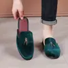Temu Transfronteiriço Sapatos Casuais Masculinos Chinelos Baotou Masculinos Sandálias de Meio Suporte Comércio Exterior Tamanho Grande Sapatos Mueller Mocassins Masculinos