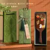 Pente de Massagem com Almofada de Ar Pintado de Sândalo Natural, Pente de Massagem Meridianos do Couro Cabeludo, Pente de Almofada de Ar de Sândalo Dourado, Presente para Meninas