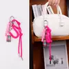 Colgante de Bolsa Serie Miu Serie Deportiva Cuerda Tejida a Mano Corazón de Niña Coche Llavero Versátil Venta al por Mayor de Fábrica