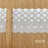 Encaje Algodón Encaje Decoraciones Infantiles Accesorios DIY Bordar Soluble en Agua Fabricante Punto Hilo de Algodón Código de Barras Encaje
