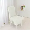 Fundas de silla sencillas de terciopelo jacquard para sillas de comedor, fundas para cojines de asiento, fundas de silla a prueba de polvo, fundas elásticas universales para taburetes