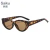 Gafas de Sol Negras para Mujer Estilo Coreano de Alta Gama Ojo de Gato Montura Pequeña Adecuadas para Caras Cuadradas y Redondas Protección UV Gafas de Sol para Miopía Hombres