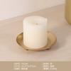 Spot atacado cross-border venda quente simples preto castiçal aromaterapia vela base criativo ornamentos decorativos bandeja de vela