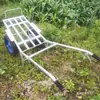 Carretilla Agrícola Manual Importada de Alemania con Frenos, Carro de Doble Rueda, Carro Tigre, Carrito Pequeño para Transportar Cemento, Arena y Grava