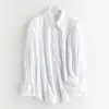 Tienda Insignia Shanghai Dan Nong/Camisa Rosa Casual para Mujer, Corte Holgado, Adelgazante, Con Caída, Resistente a las Arrugas, Sin Planchar, Camisa Versátil