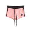 Camiseta Longa Estampada Colorida Contrastante Gola V Estilo Retrô Americano Spice Girls Feminina Verão Esportiva Slim-fit Shorts Modeladores Hot Pants conjunto