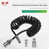 Mangueira de Ar Espiral de PU 8*5* 3m Mangueira de Compressor de Ar Resistente à Alta Pressão Mangueira Telescópica para Bomba de Ar Máquinas para Marcenaria Mangueira de Mola TPU