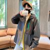 Chaqueta de Primavera y Otoño para Niños 2025 Nuevo Estilo para Niños Mayores, Conjunto de Otoño para Niños, Chaqueta con Capucha para Niños, Estilo Cool